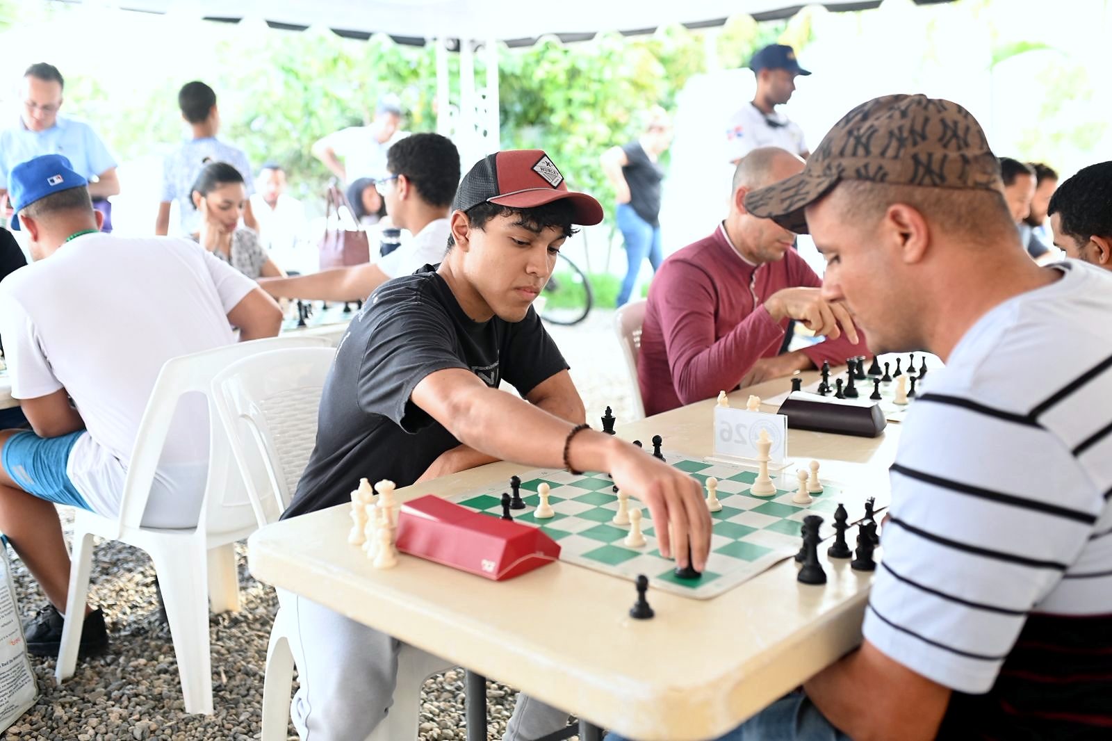 Jugador realizando su jugada